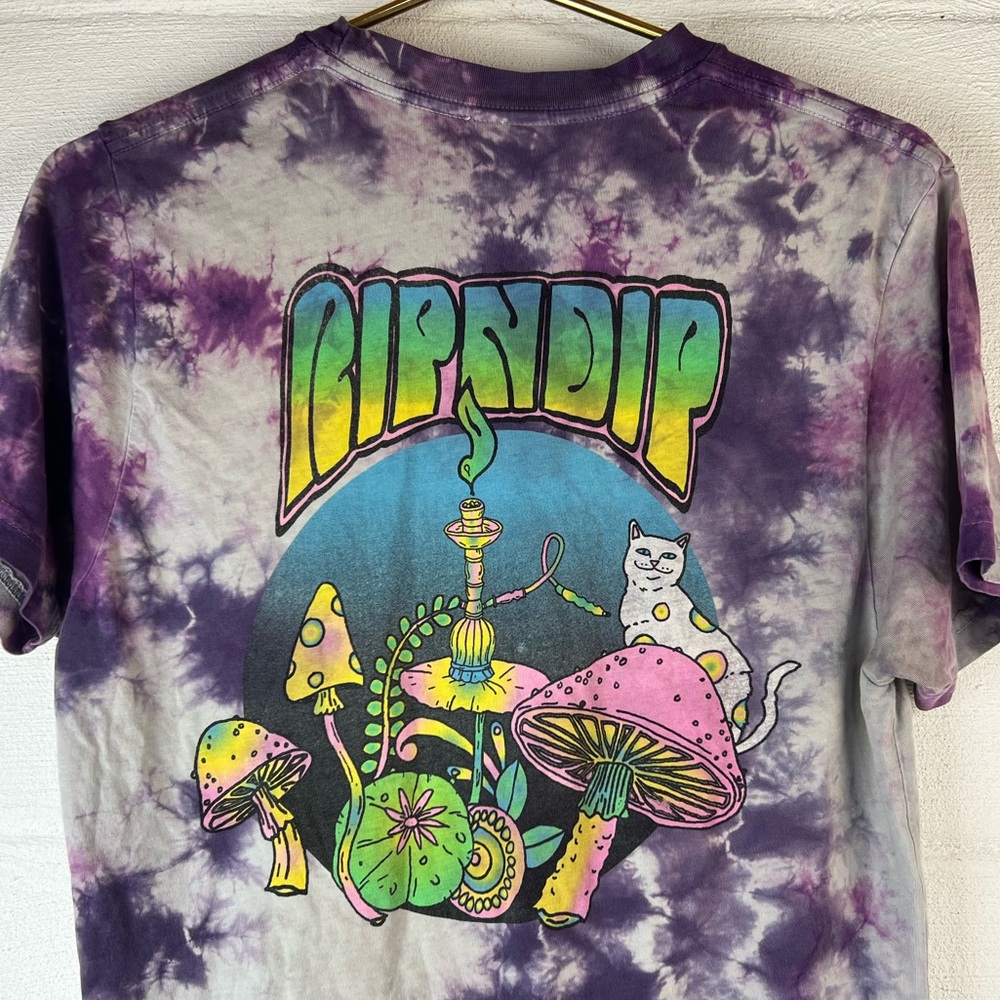 RIPNDIP Mushroom Tie Dye Shirt, Small